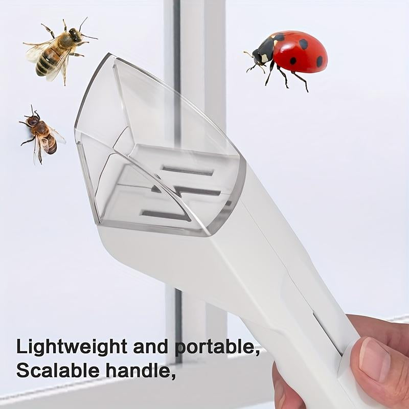 1-Pack Handheld Insect Trap Releaser, Portable Insect Catcher, Quick Release, Pest Control Tool for Home and Garden, No Batteries Required
