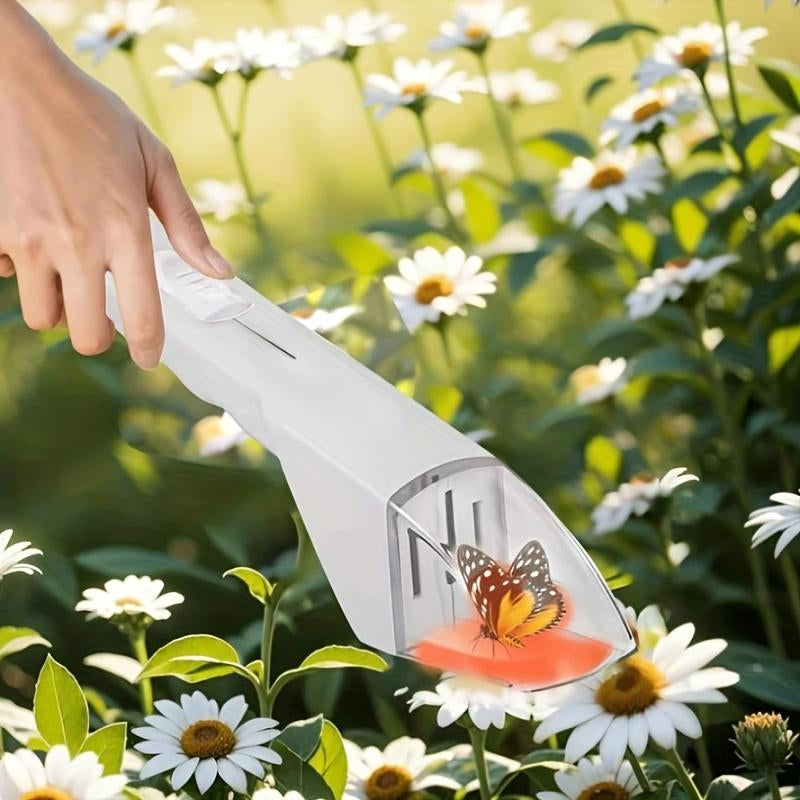 1-Pack Handheld Insect Trap Releaser, Portable Insect Catcher, Quick Release, Pest Control Tool for Home and Garden, No Batteries Required